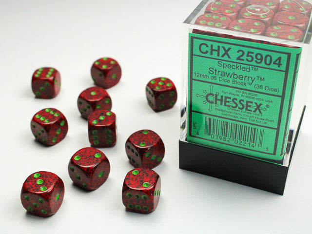 Chessex Speckled Strawberry dice