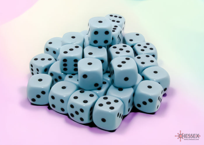 Chessex Opaque Pastel Blue/Black dice