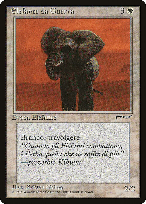 War Elephant (Italian) - "Elefante da Guerra"