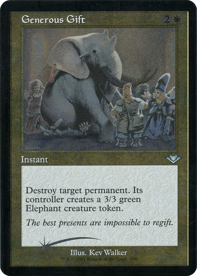 Generous Gift (Retro Frame) (Foil Etched)