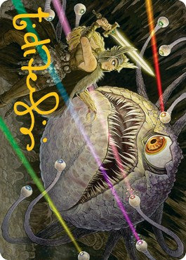 Hive of the Eye Tyrant Art Card (Gold-Stamped Signature)