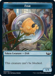 Fish // Rhino Warrior Double-Sided Token