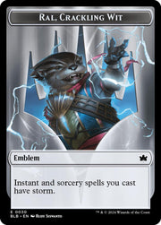 Emblem - Ral, Crackling Wit // Bushy Bodyguard Double-Sided Token