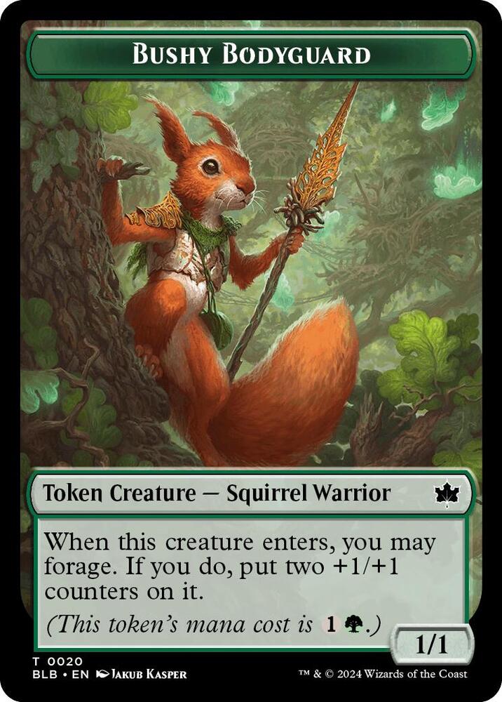 Emblem - Ral, Crackling Wit // Bushy Bodyguard Double-Sided Token (Back)