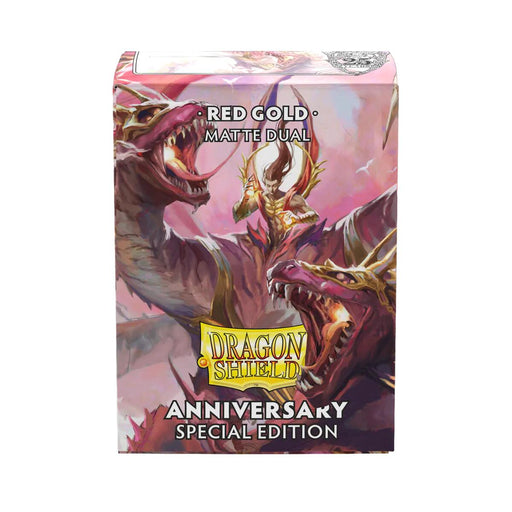 Dragon Shield Dual Matte: Anniversary Special Edition - Pomegranate & Gold (100-pack)