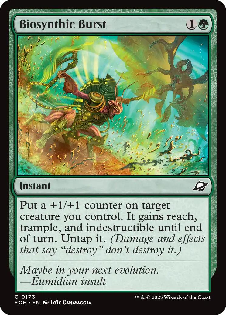 Biosynthic Burst