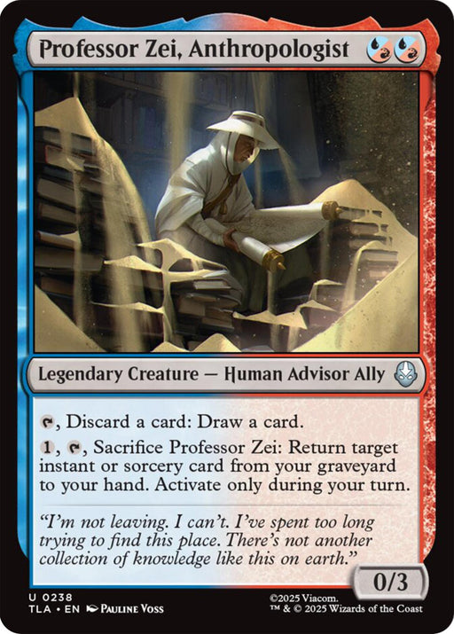 Professor Zei, Anthropologist