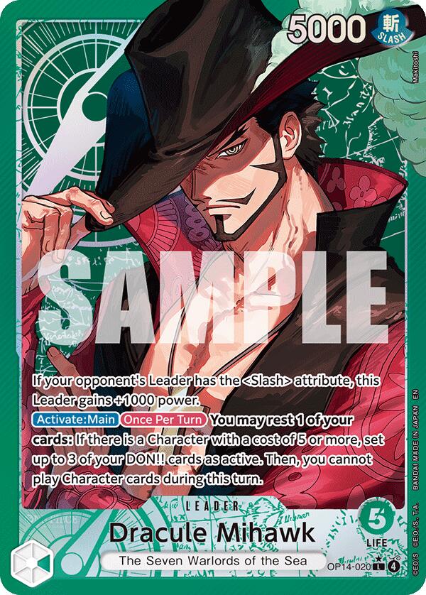 Dracule Mihawk - OP14-020 (Alternate Art)