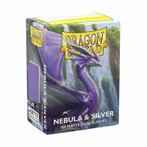 Dragon Shield Dual Matte Standard Sleeves - Nebula & Silver (100 Pack)
