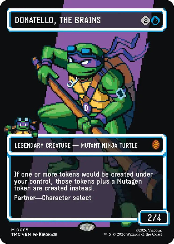 Donatello, the Brains (0085) (Borderless) (Surge Foil)