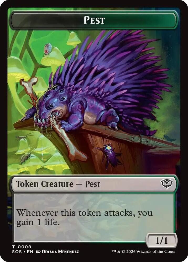 Emblem - Professor Dellian Fel  // Pest (0008) Double-Sided Token (Back)