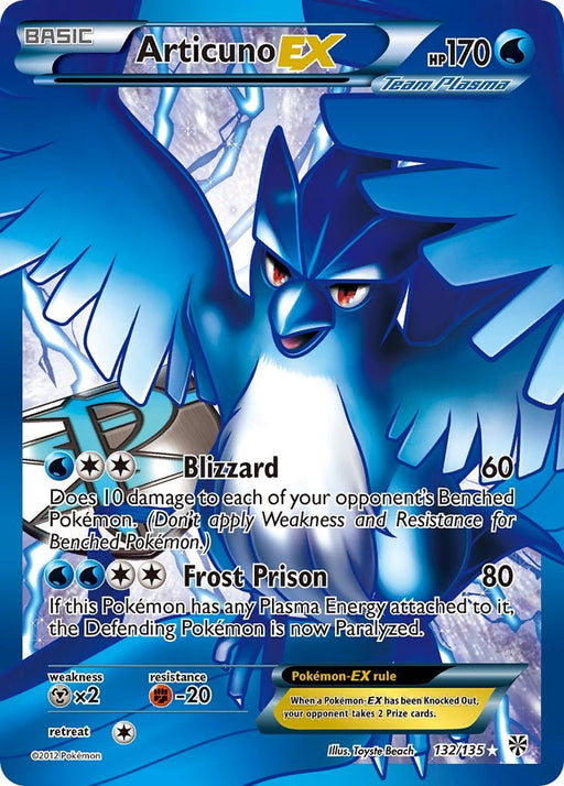Articuno EX (Team Plasma) (132 Full Art)