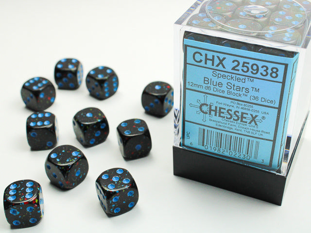 Chessex Speckled 16MM Blue Stars