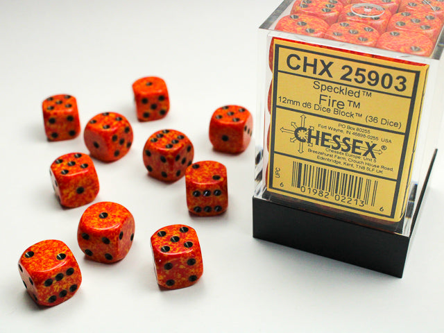 Chessex Speckled 16MM Fire