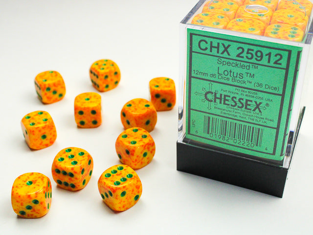 Chessex Speckled 16MM Lotus