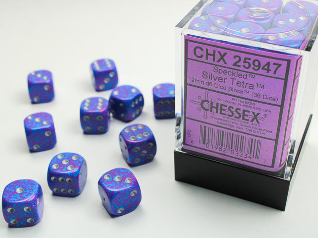 Chessex Speckled 16MM Silver Tetra