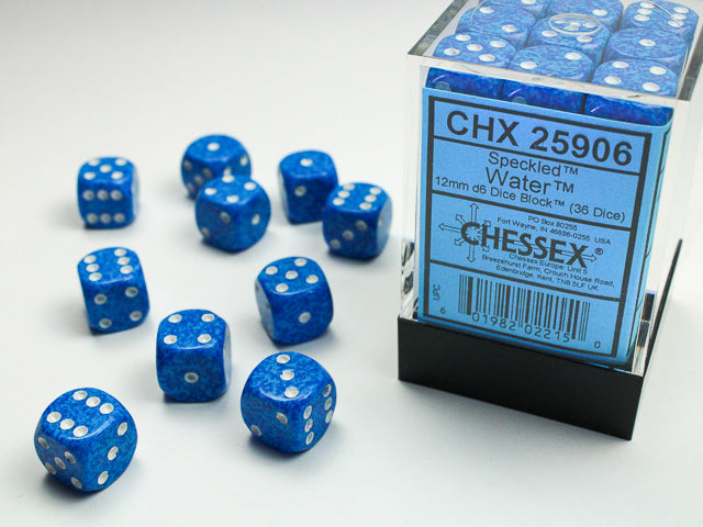 Chessex Speckled 16MM Water